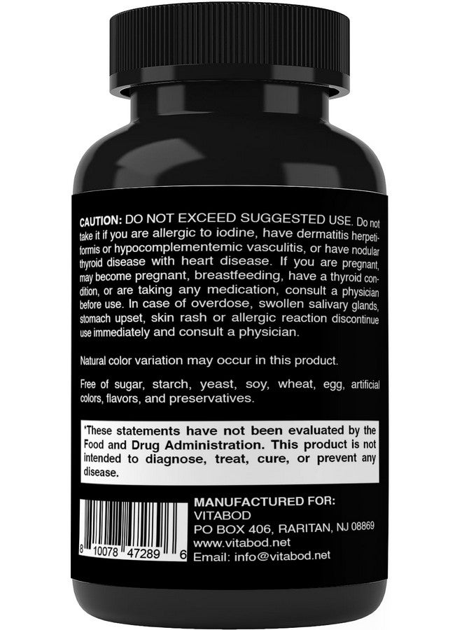 Vitabod Potassium Iodide Dietary Supplement 130 mg per Serving - 150 Tablets (1 Bottle) - Exp 10/2028 - Image 3