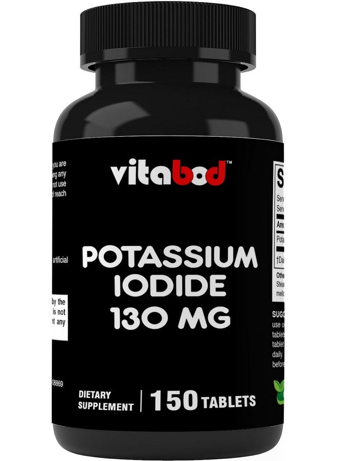 Vitabod Potassium Iodide Dietary Supplement 130 mg per Serving - 150 Tablets (1 Bottle) - Exp 10/2028 - Image 1