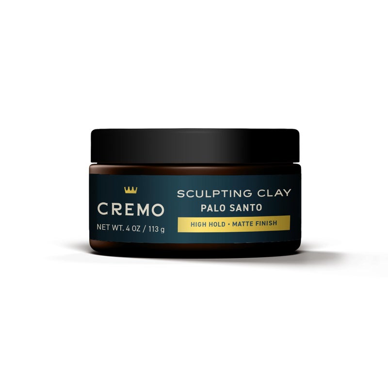 Cremo Premium Barber Grade Hair Styling Palo Santo (Reserve Collection) Sculpting Clay, High Hold, Matte Finsh, 4 Oz - Image 4
