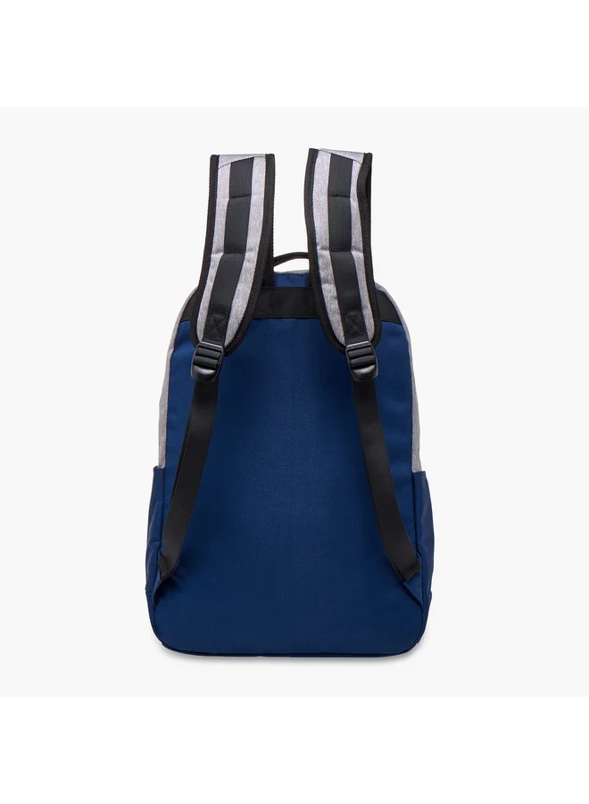 Kappa NAVY Boys Logo Print School Backpack with Adjustable Straps and Zip Closure - 31x17x45 cm  | Best Price UAE