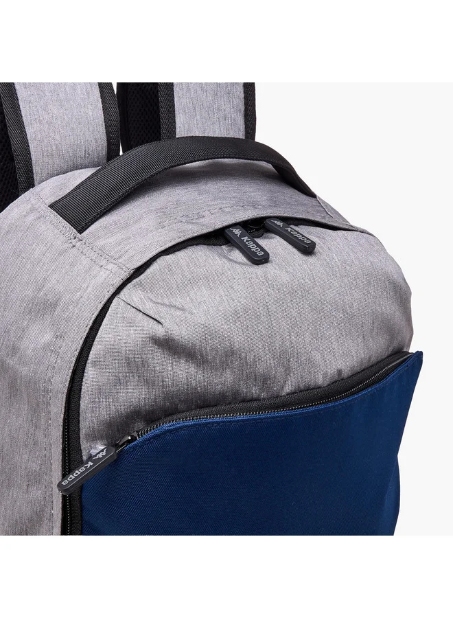 Kappa NAVY Boys Logo Print School Backpack with Adjustable Straps and Zip Closure - 31x17x45 cm  | Best Price UAE