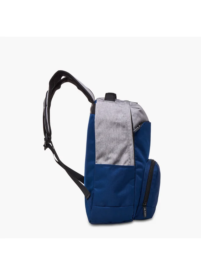 Kappa NAVY Boys Logo Print School Backpack with Adjustable Straps and Zip Closure - 31x17x45 cm  | Best Price UAE