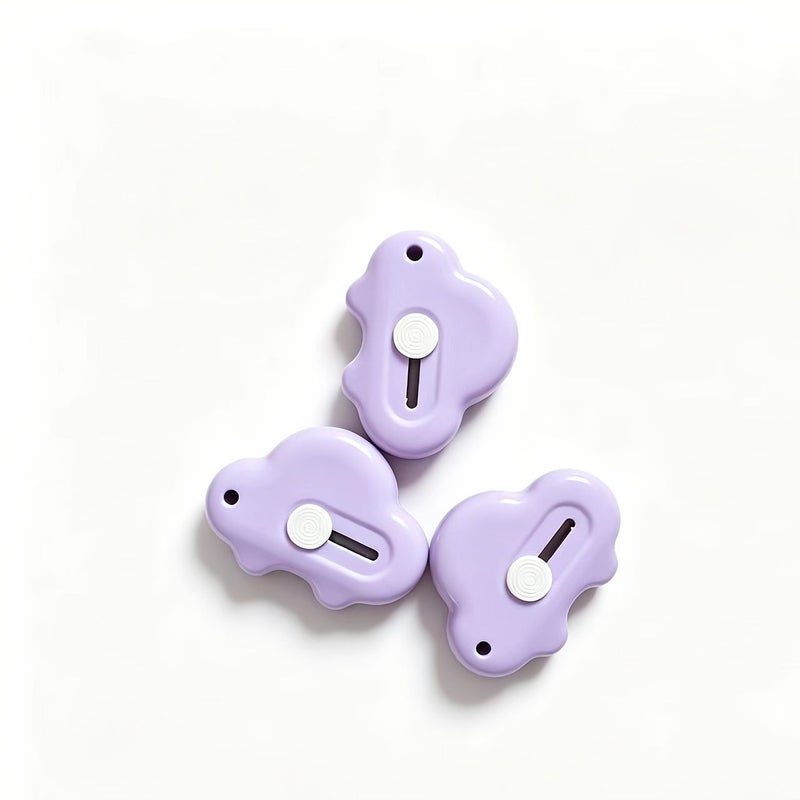بيربل بينك - قطعتان Portable Car Shape Paper Trimmer Creative Office Stationery أداة قطع يدوية - Image 2