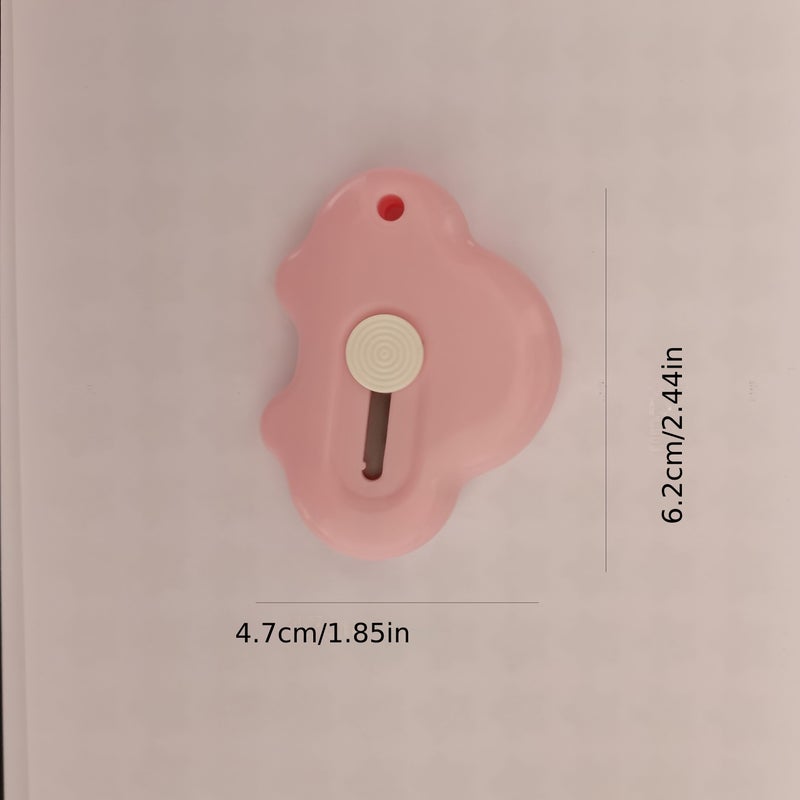 بيربل بينك - قطعتان Portable Car Shape Paper Trimmer Creative Office Stationery أداة قطع يدوية - Image 1
