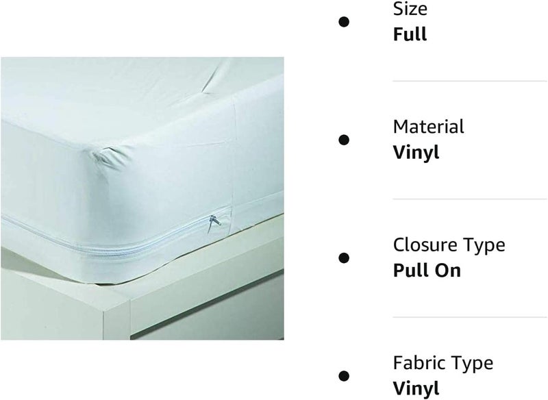 Home Expressions 4Gauge Vinyl Mattress Protector Fitted Sheet Style Waterproof Mattress Cover Breathable and Spill Protection Fits a Mattress Up to 11.5" Deep (King 80" x 78" x 11.5 Deep) - Image 2