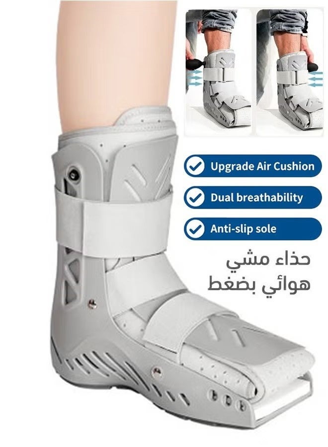 حذاء المشي الهوائي，جبائر اطفال جبيره رجل جبيرة قدم  دعامة طبية للمشي قابلة للتعديل أحذية تقويم العظام مناسبة للتعافي من التواء الكاحل والكسور (القدم اليسرى) - Image 1
