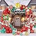 AobkDeco Christmas Balloon Garland Arch Kit Red White Gold balloons Candy Foil Balloons Candy Cane Balloons Xmas Stocking Foil Balloons Gift Box Balloons for Christmas Party Decorations - Image 2