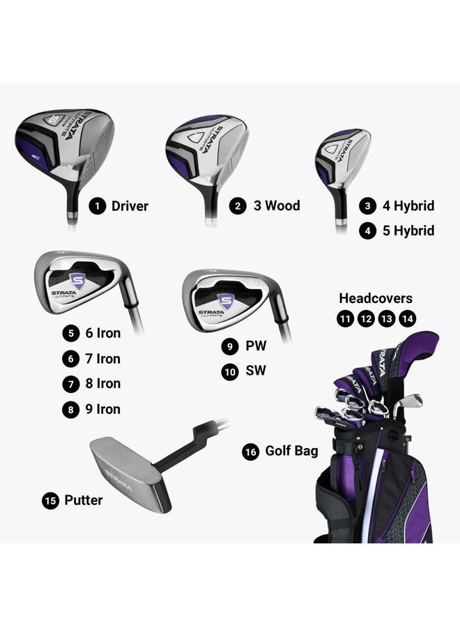 Callaway Golf Men's Strata Ultimate Complete Golf Set (16-Piece, Right Hand, Steel) - Image 3