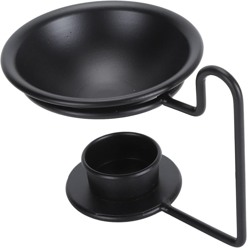 Wax Warmer Iron Tealight Holder 100ml Capacity - Durable Decorative Essential Oil Diffuser for Living Room, Spa, Meditation and Yoga Relaxation (Arched) - Image 1