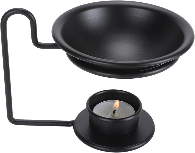 Wax Warmer Iron Tealight Holder 100ml Capacity - Durable Decorative Essential Oil Diffuser for Living Room, Spa, Meditation and Yoga Relaxation (Arched) - Image 5