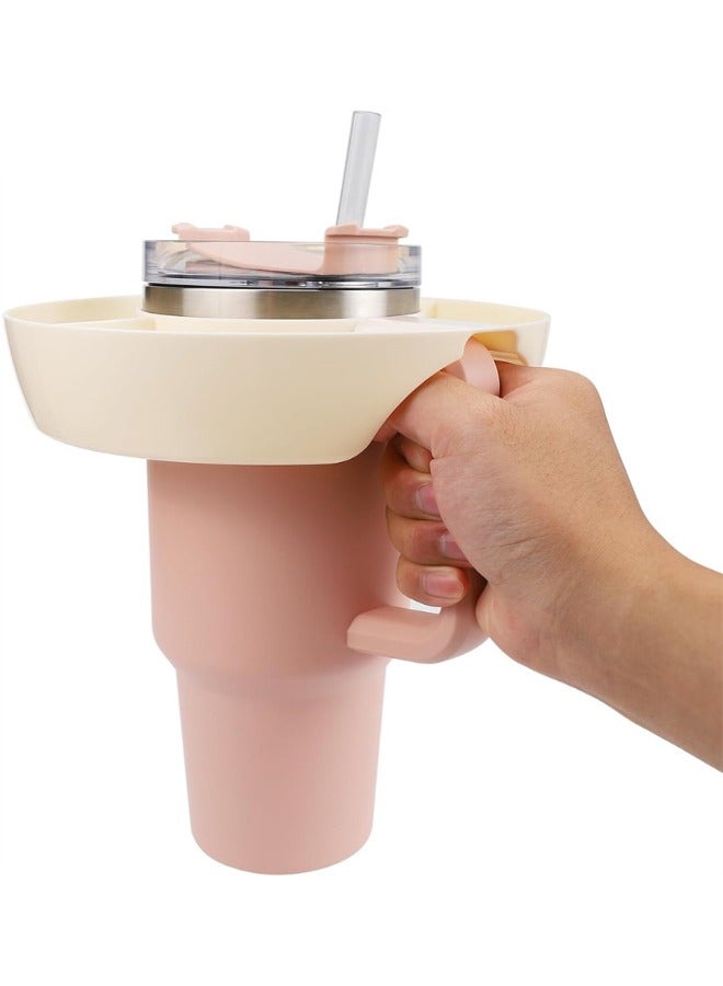 Snack Bowl for Stanley Cup, Reusable Snack Ring Compatible with Stanley Quencher H2.0 40oz Tumbler with Handle, Cute Water Bottle Accessories for Car Cup Holder Cinema Home Outdoor  - Image 4