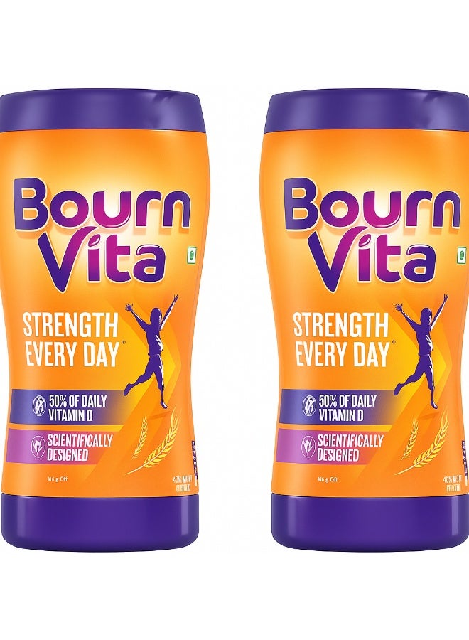 Cadbury Bournvita Cadbury Bournvita Health Drink, 500 Gm Jar- Pack of 2 - Image 1