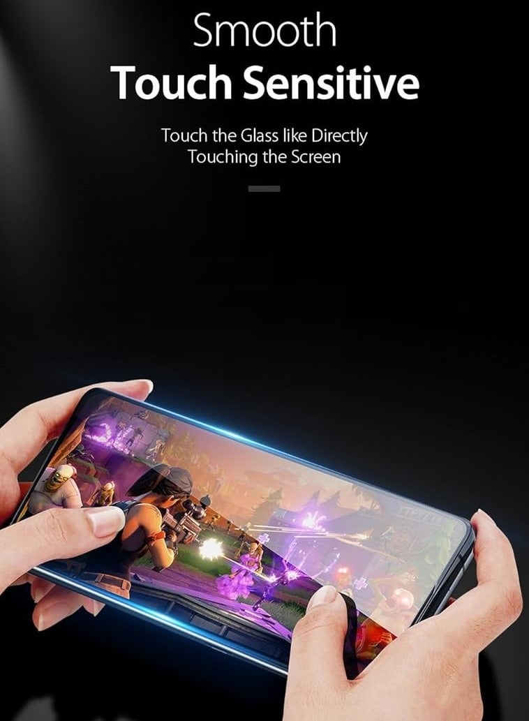 BORTONY OnePlus 9 Tempered Glass Screen Protector 9D Glass Curved Designed for OnePlus 9 Full Glue HD Clear Screen Protector Compatible with OnePlus 9 - Image 3