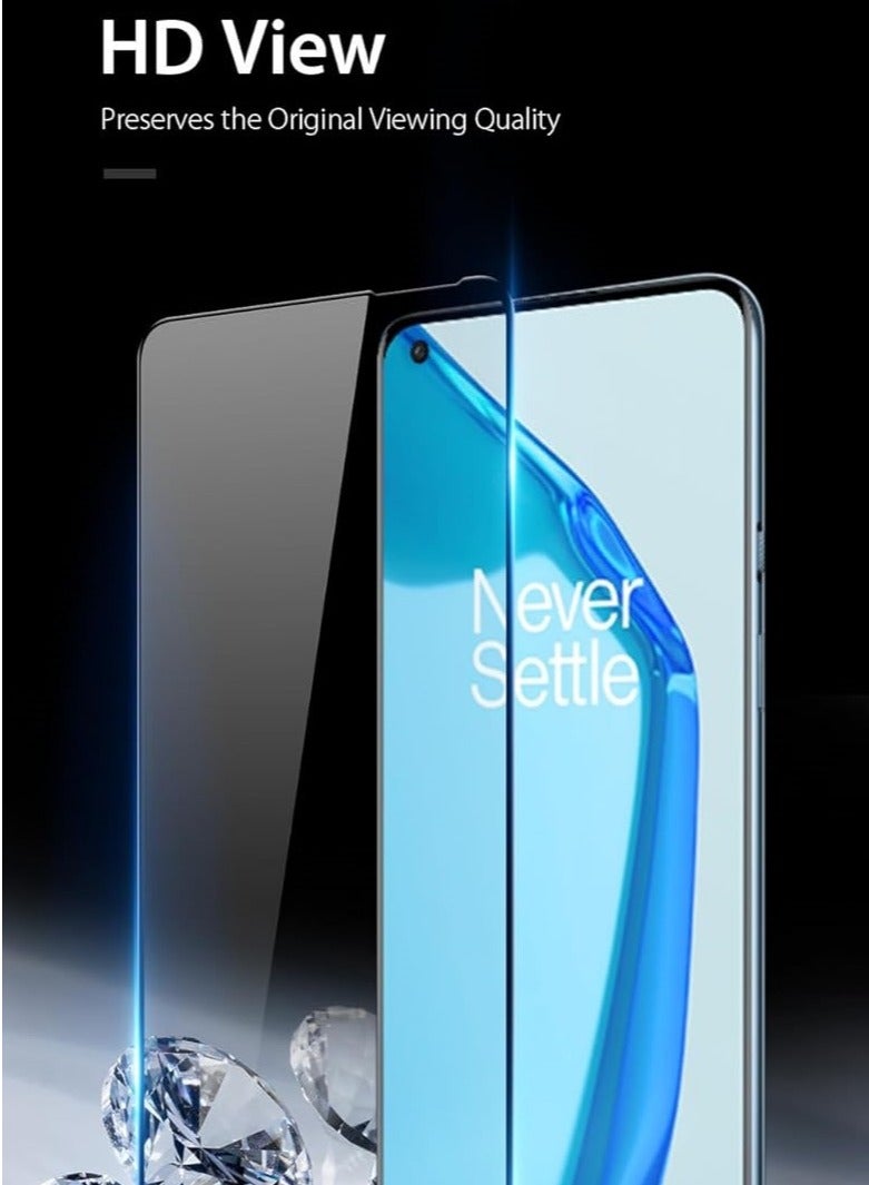 BORTONY OnePlus 9 Tempered Glass Screen Protector 9D Glass Curved Designed for OnePlus 9 Full Glue HD Clear Screen Protector Compatible with OnePlus 9 - Image 5
