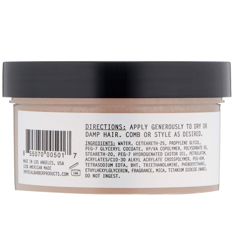 Imperial Barber Fiber Pomade - Medium Hold Water-Based High Sheen Formula with Texturizing Fibers 6 oz for Men's Hair Styling - Image 3
