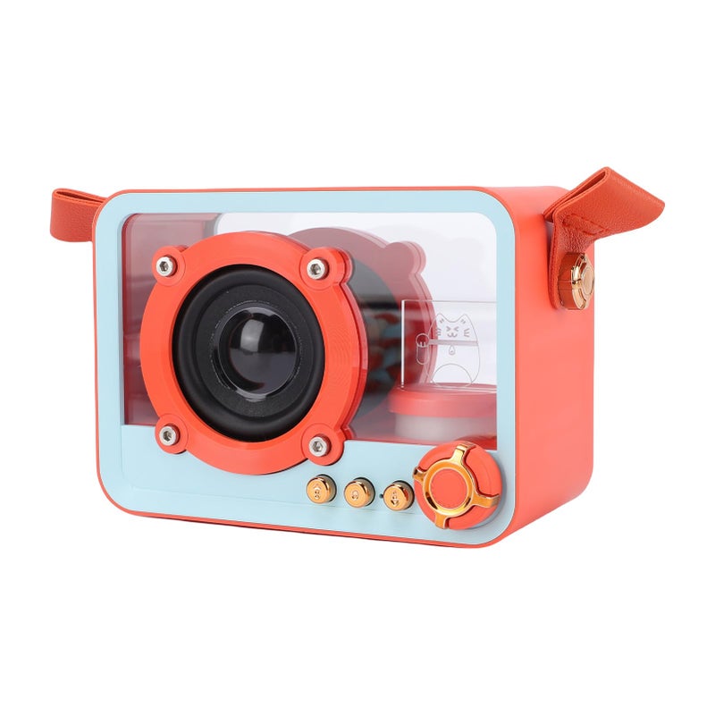 Orange Portable Karaoke Machine With 2 Wireless Microphones For Home Party Outdoor Camping Travel - Image 4