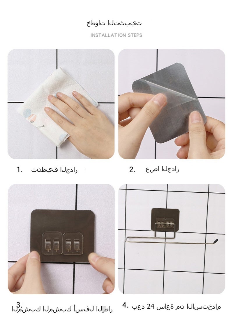 Non Perforated Bracket, Cloth Hanging Hook Rack, Towel Rack  - Image 3