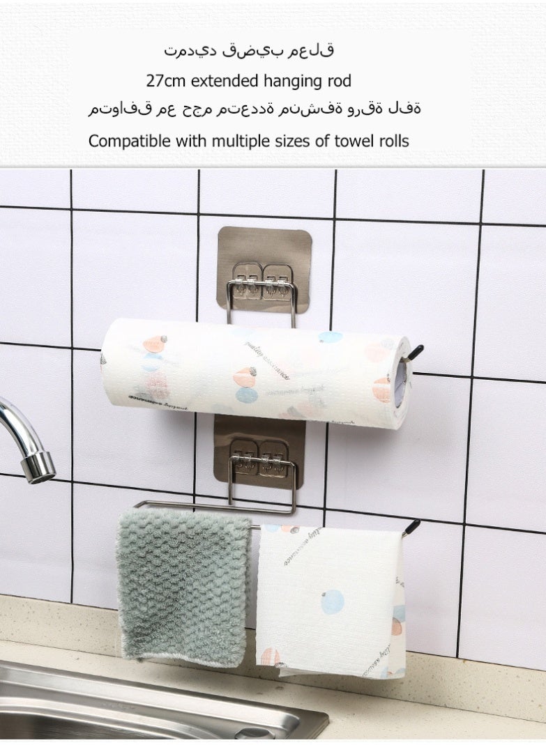 Non Perforated Bracket, Cloth Hanging Hook Rack, Towel Rack  - Image 4