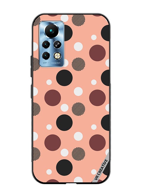 Protective Case Cover For Infinix Note 11 Pro A Seamless Dotted Pattern Design Multicolour