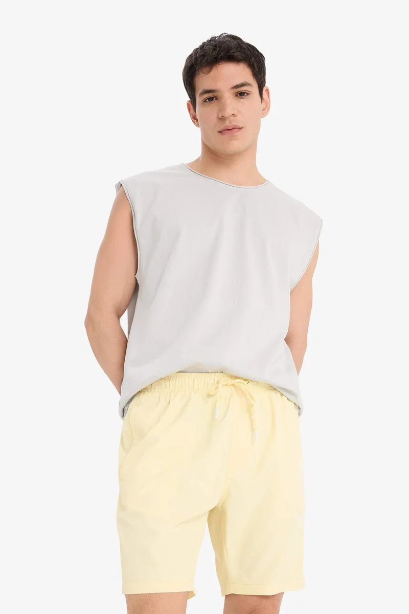 DeFacto Regular Fit Mesh Lined Short Length Swim Shorts