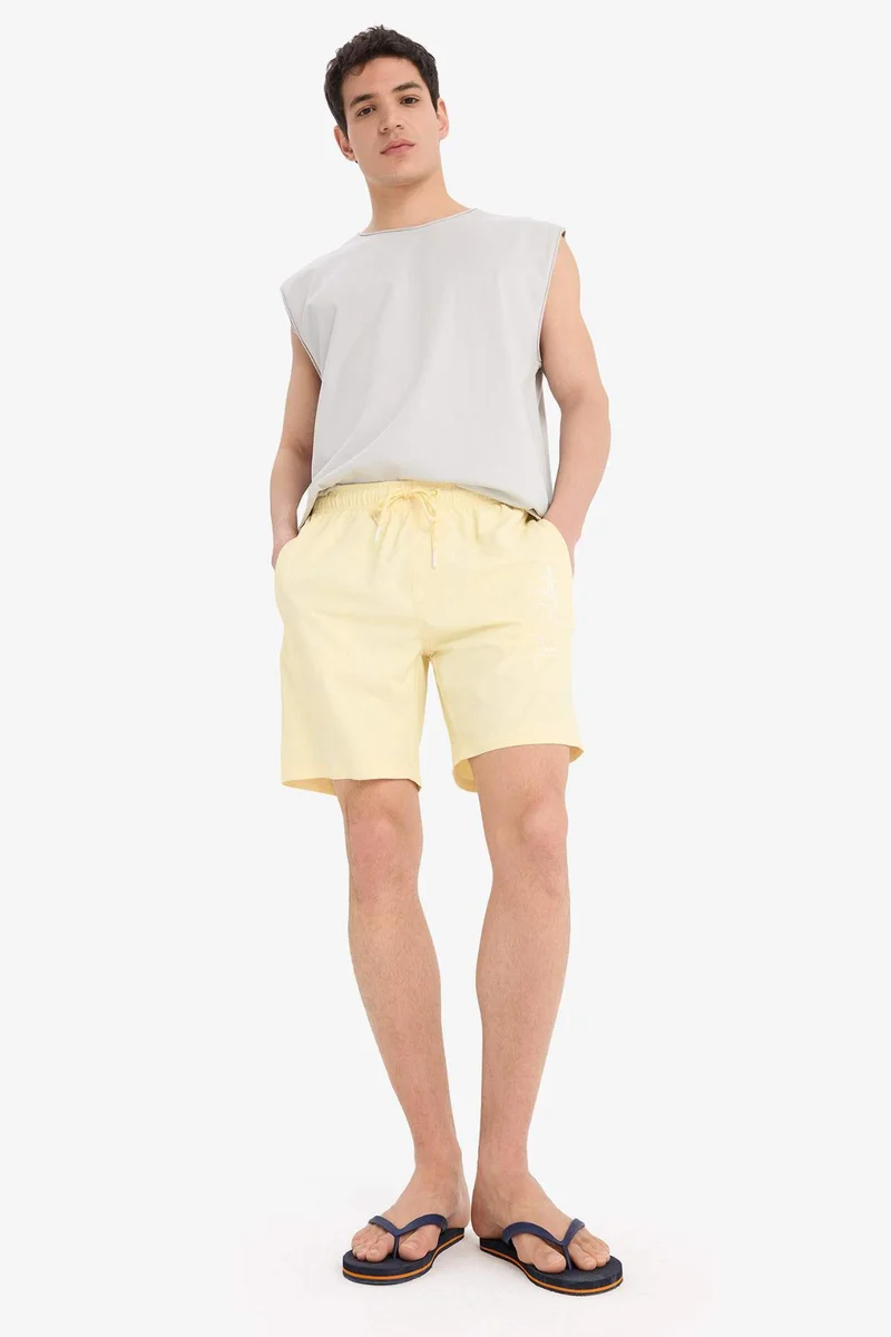 DeFacto Regular Fit Mesh Lined Short Length Swim Shorts