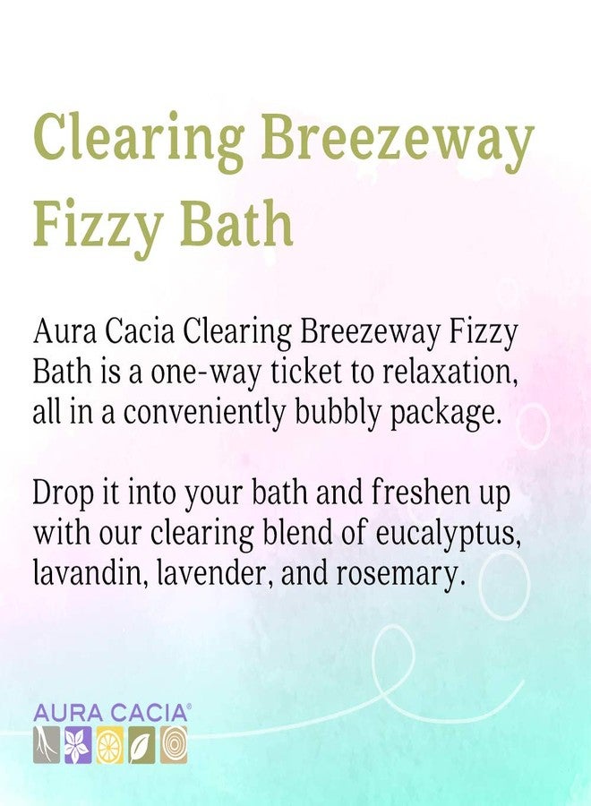 Aura Cacia Clearing Breezeway Fizzy Bath | GC/MS Tested for Purity | 2.5 oz (70.9g) - Image 2