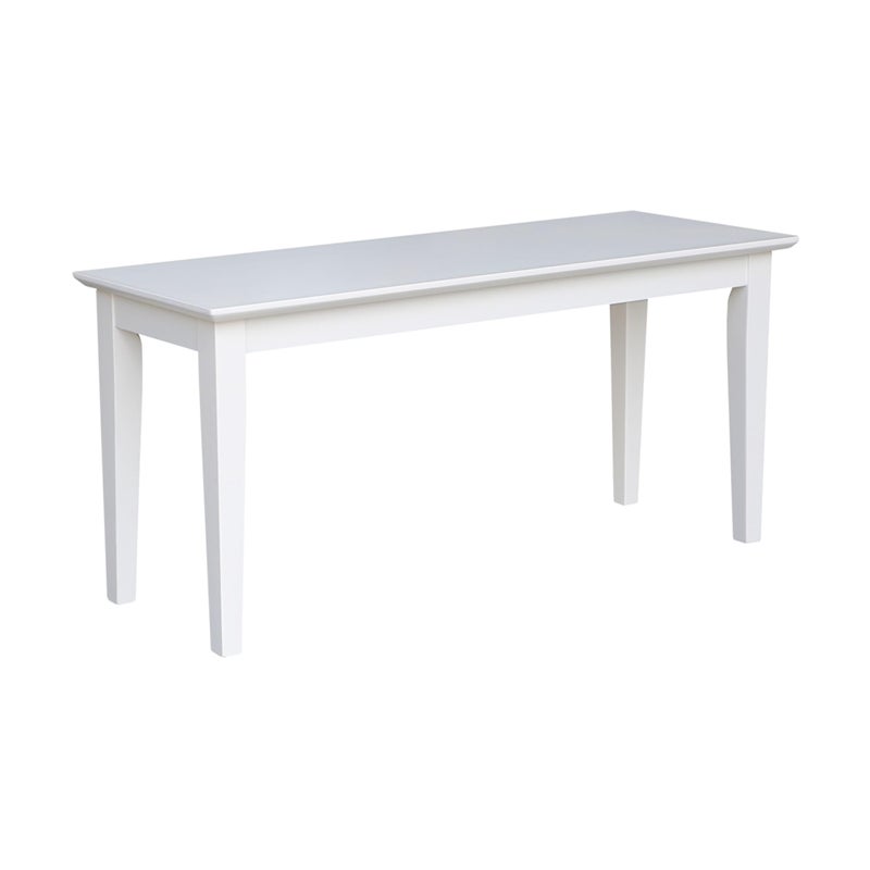 IC INTERNATIONAL CONCEPTS Shaker Style Solid Parawood KitchenDining Bench 39W x 14D x 18H Sturdy Seating for Entryway Living Room Family Room or Breakfast Nook Easy Assembly Unfinished Ready to Stain or Paint 
