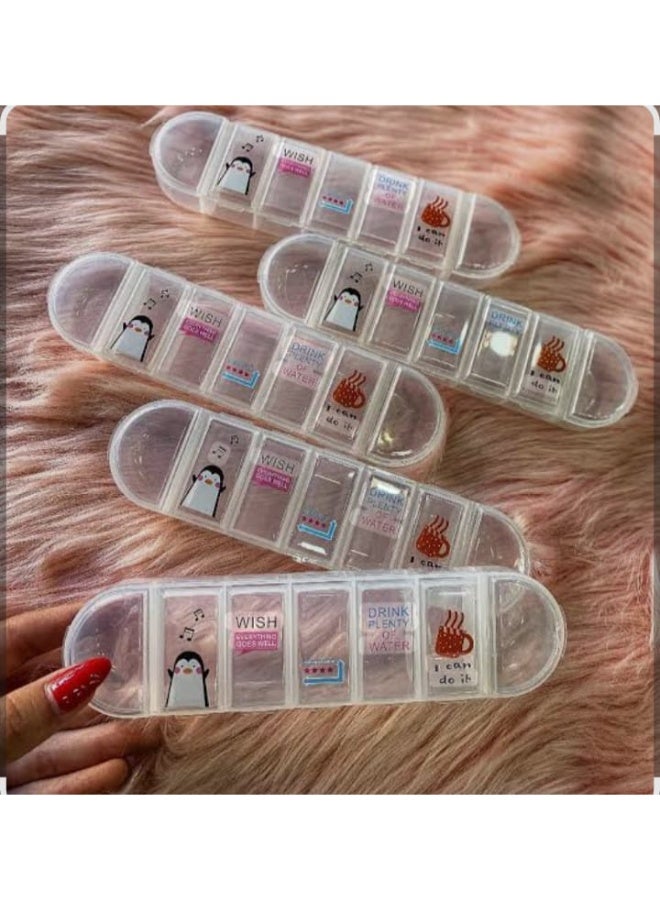 Acrylic Medicine Organizer with 7 Drawers – Transparent Pill Storage Box for Daily Medication & Supplements