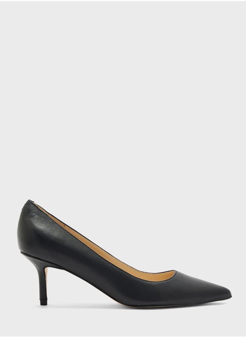 Pointed Toe Low Heel Pumps