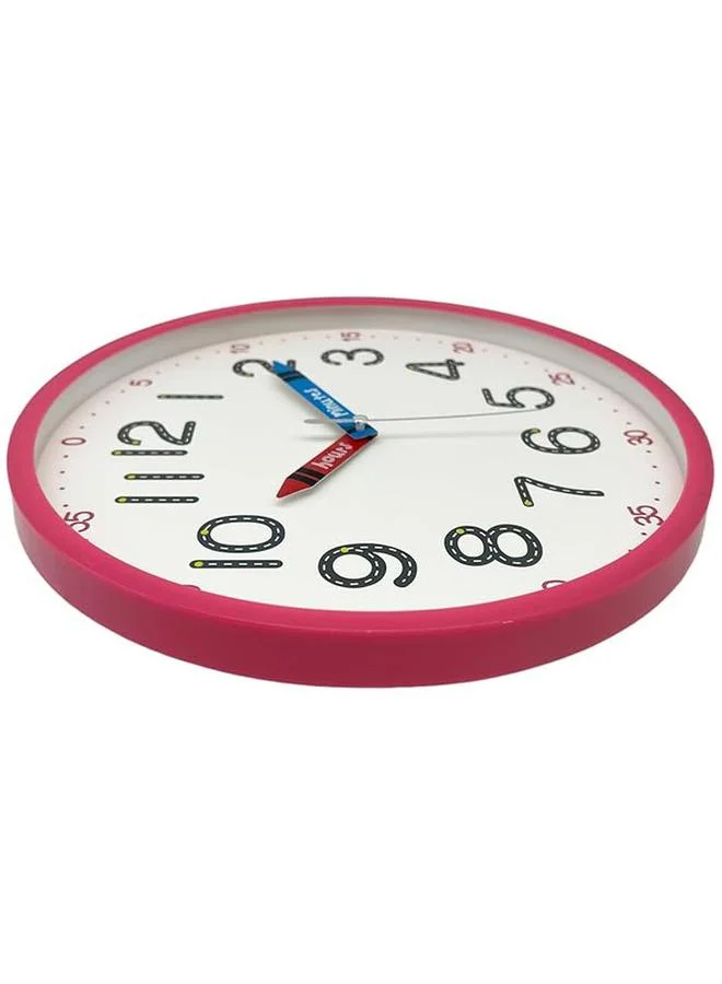 Orchid Kids Wall Clock, 25 Cm Red