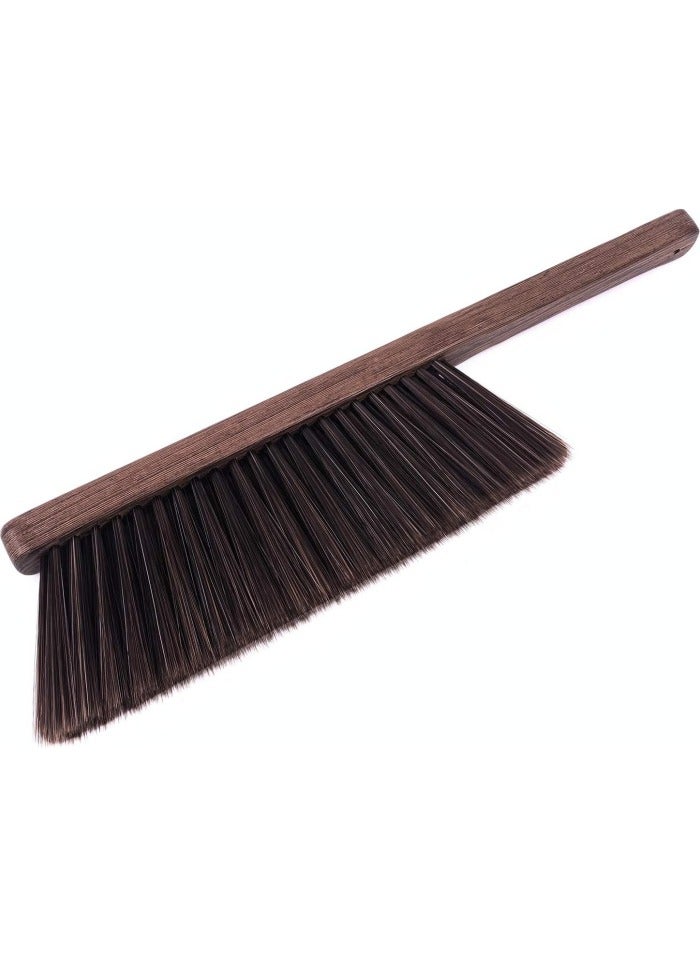 Hand Broom Cleaning Brushes-Soft Bristles Dusting Brush for Cleaning Car/Bed/Couch/Draft/Garden/Furniture/Clothes,Wooden Handle  - Image 1
