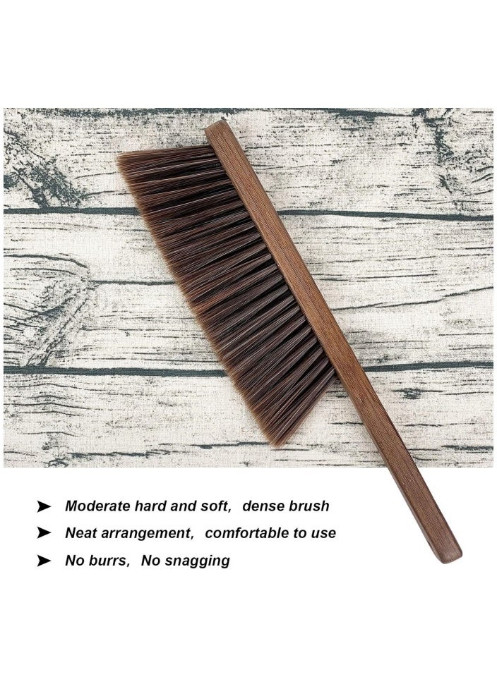 Hand Broom Cleaning Brushes-Soft Bristles Dusting Brush for Cleaning Car/Bed/Couch/Draft/Garden/Furniture/Clothes,Wooden Handle  - Image 2