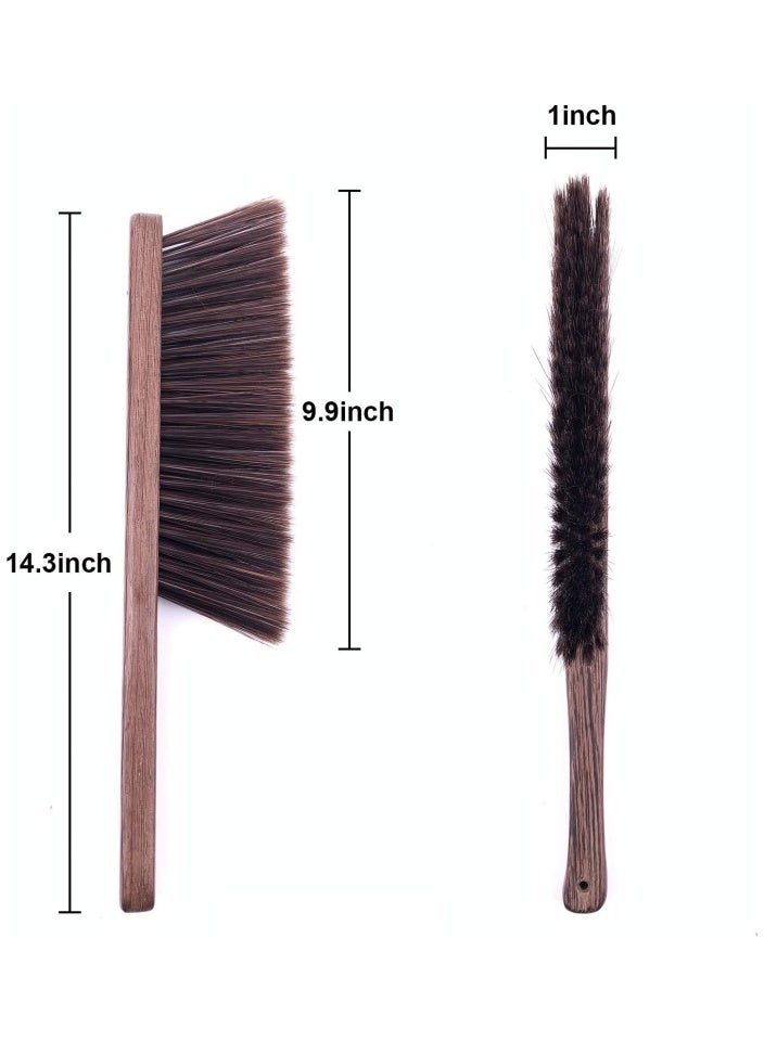 Hand Broom Cleaning Brushes-Soft Bristles Dusting Brush for Cleaning Car/Bed/Couch/Draft/Garden/Furniture/Clothes,Wooden Handle  - Image 3