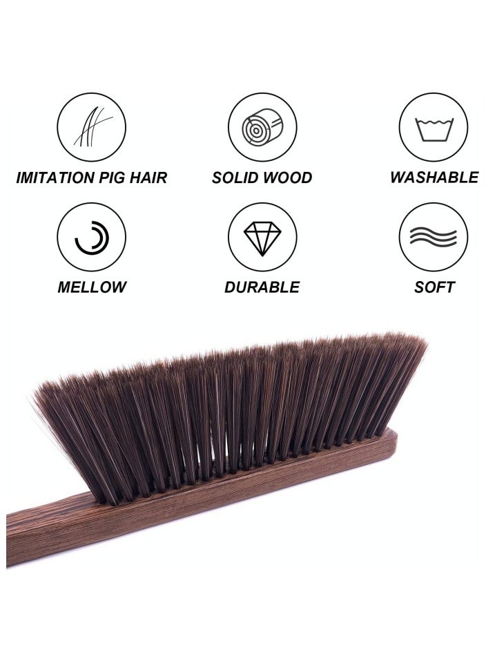 Hand Broom Cleaning Brushes-Soft Bristles Dusting Brush for Cleaning Car/Bed/Couch/Draft/Garden/Furniture/Clothes,Wooden Handle  - Image 5