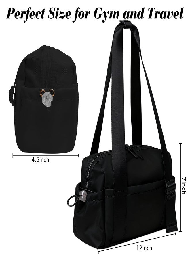 Hftjtsa Mini Gym Bag for Women Small Gym Bag for Women Mini Duffle Bag with Wet Compartment Waterproof Travel Cute Workout Sport Bag for Dance Yoga - Image 2
