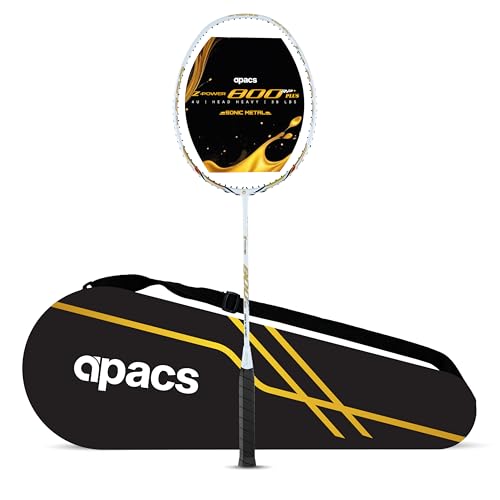 Apacs Z-Power 800 RP+ (38 LBS, Unstrung) Made in Vietnam | 4U Head Heavy | Slim Shaft | Japanese High Modulus Graphite | High Tension Badminton Racket with Free Full Cover - Image 1