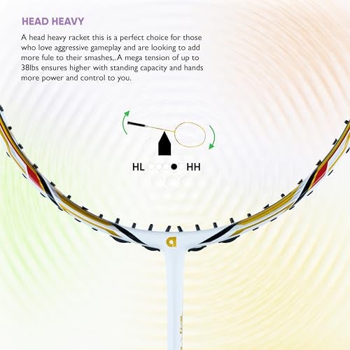 Apacs Z-Power 800 RP+ (38 LBS, Unstrung) Made in Vietnam | 4U Head Heavy | Slim Shaft | Japanese High Modulus Graphite | High Tension Badminton Racket with Free Full Cover - Image 2