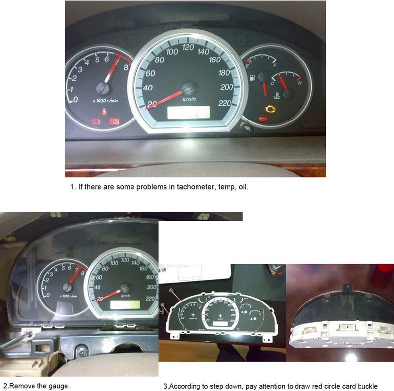 Dr.Roc Instrument Cluster Gauge Stepper Motor Repair Kit X27 168 (6 Motors,10 Backlight Bulbs,1 Remove Tool,Flux Rosin Core Solder) Compatible with Chevy Silverado Tahoe GMC Sierra Yukon - Image 4