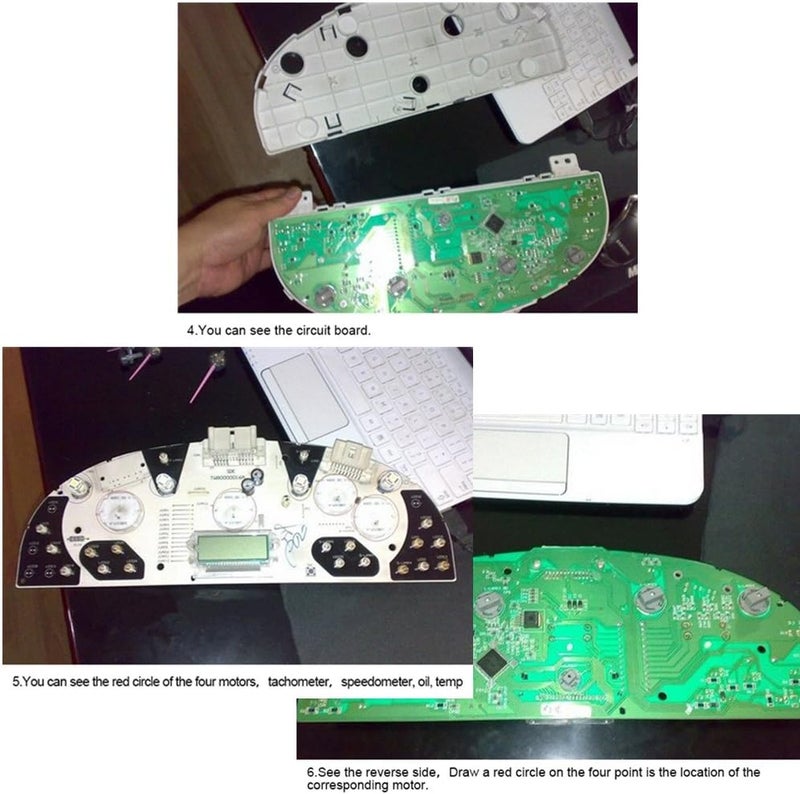 Dr.Roc Instrument Cluster Gauge Stepper Motor Repair Kit X27 168 (6 Motors,10 Backlight Bulbs,1 Remove Tool,Flux Rosin Core Solder) Compatible with Chevy Silverado Tahoe GMC Sierra Yukon - Image 5