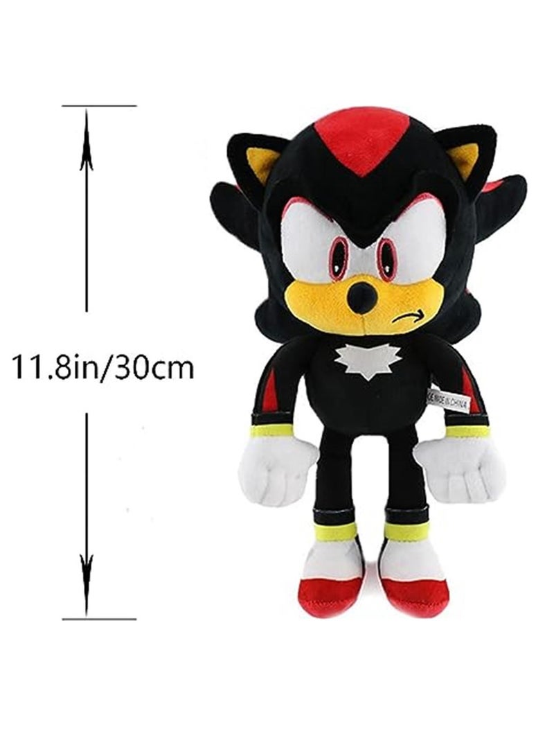 Sonic Plush Toys Sonic The Hedgehog 2 Movie Plush Toy,12 Inch Sonic 2 Toy Figure Series Birthday Gift for Boys Girls (Black Hedgehog) - Image 2