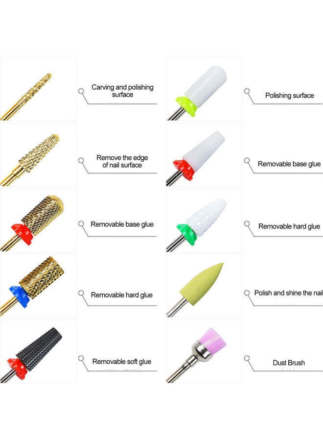 نيبمينينت طقم لقم مثقاب أظافر من 5 قطع متعدد الألوان - Image 4