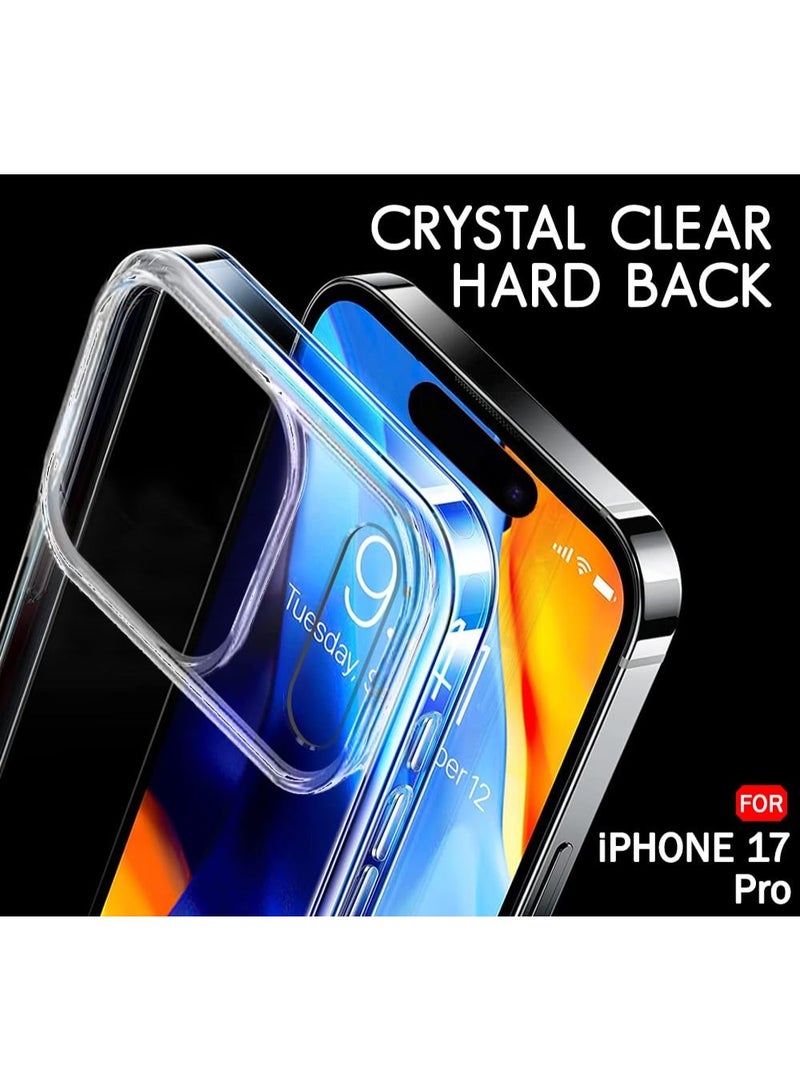 iPhone 17 Pro Clear Case Soft Flexible Silicone TPU Shockproof Transparent Back Cover Case for iPhone 17 Pro - Image 5