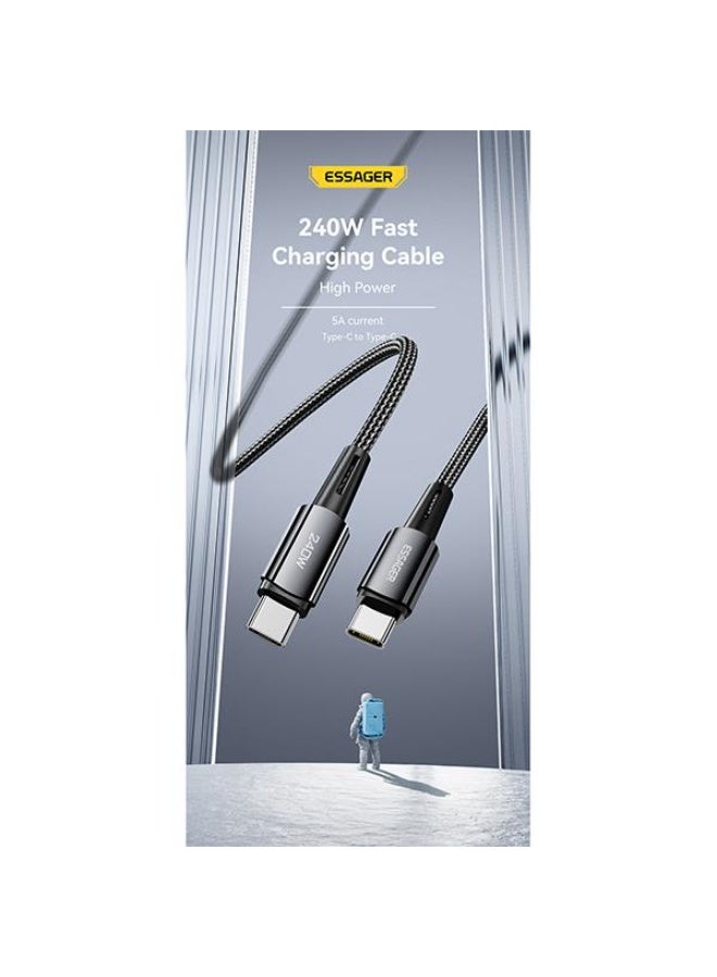 Essager 240W Super Fast Charge Type-C 67W Cable Quick Charge USB Cable 6A For Xiaomi 12Pro Redmi K50 Note 11Pro Black Shark 5Pro - Image 4