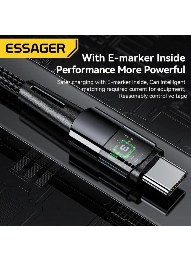 Essager 240W Super Fast Charge Type-C 67W Cable Quick Charge USB Cable 6A For Xiaomi 12Pro Redmi K50 Note 11Pro Black Shark 5Pro - Image 5