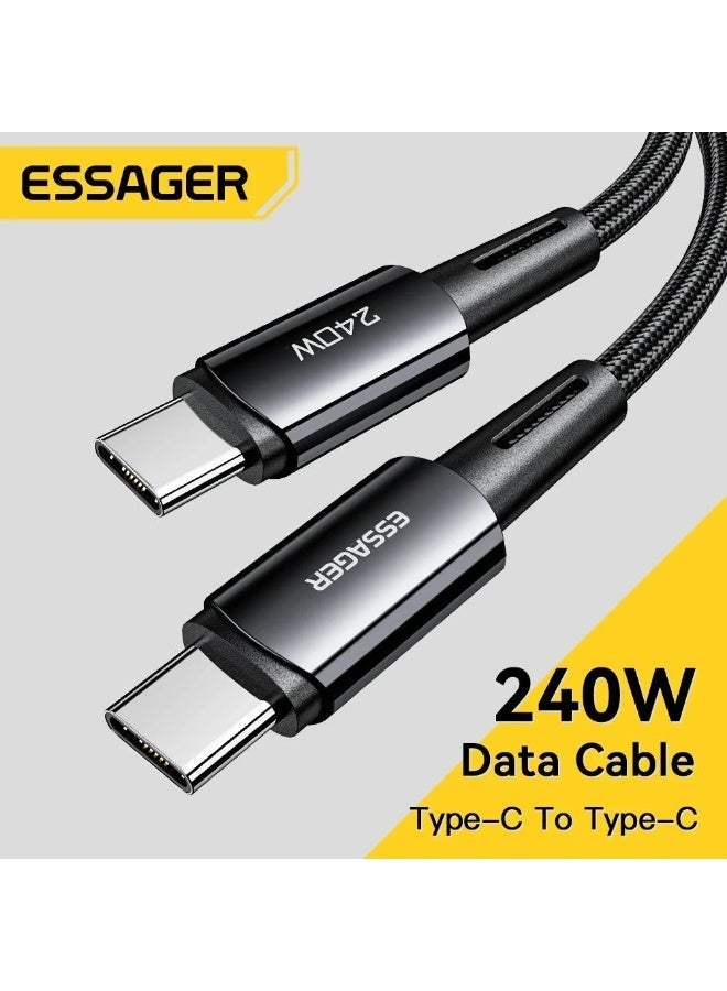 Essager 240W Super Fast Charge Type-C 67W Cable Quick Charge USB Cable 6A For Xiaomi 12Pro Redmi K50 Note 11Pro Black Shark 5Pro - Image 2