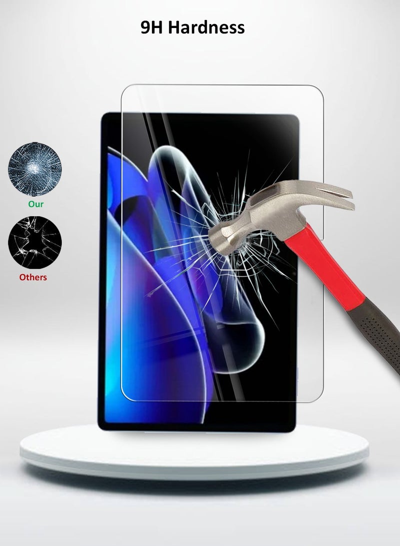 Techie واقي شاشة زجاجي مقوى عالي الدقة لجهاز Realme Pad X 2022 مقاس 10.95 بوصة - مضاد للانعكاس ومضاد للفقاعات وصلابة 9H 0.33 مم وحواف مستديرة وسهولة التركيب - Image 3