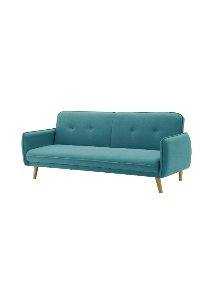 DANUBE HOME أريكة سرير زيبوا 3 مقاعد | أريكة قابلة للتحويل للنوم | أثاث غرفة المعيشة المريح L188xW85xH80cm - أزرق - Image 4