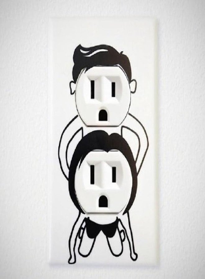 Ximimark 4 pcs Funny Vinyl Sticker Decal Cute Wall Art, Hand Socket Decals, Humorous and Funny Decals, Home Decoration - Image 3