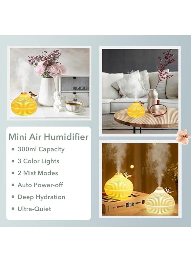 HIMOITA Himoita 300ml Portable Cool Mist Air Diffuser Super Quiet Diffuser for Bedroom Aroma Diffuser with 2 Spray Settings for Home Office and TravelAir Purifier  - Image 4