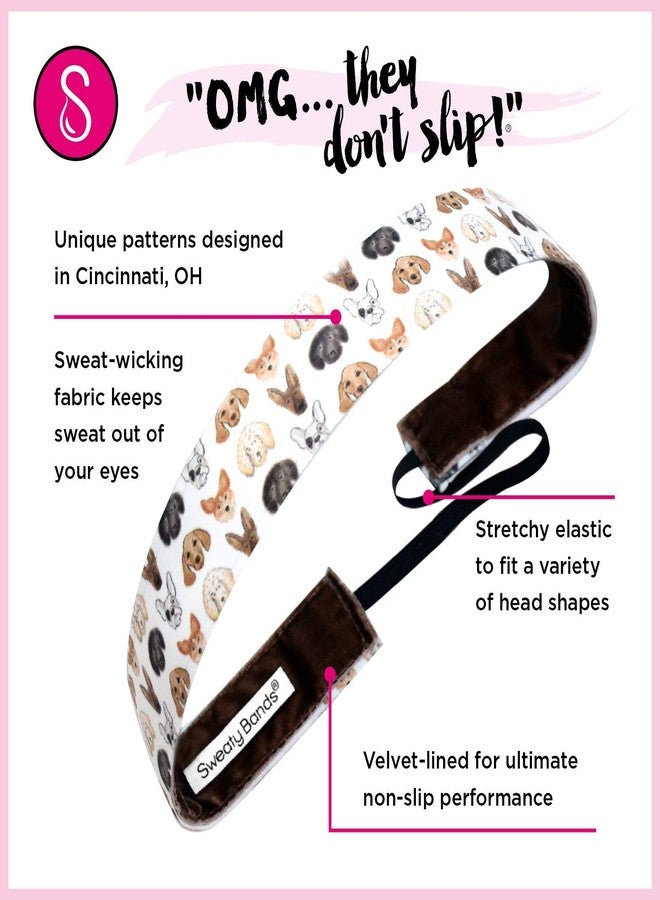 Sweaty Bands Womens Girls Headband - Non-Slip Velvet-Lined Athletic Hairband - Sunsoaked Multi - Image 5